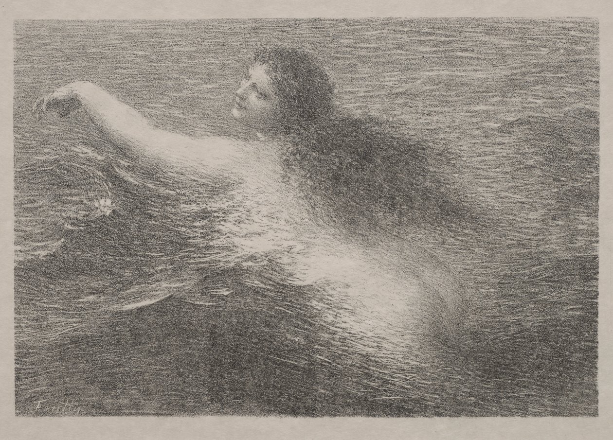 De Watergeest door Ignace Henri Jean Fantin Latour