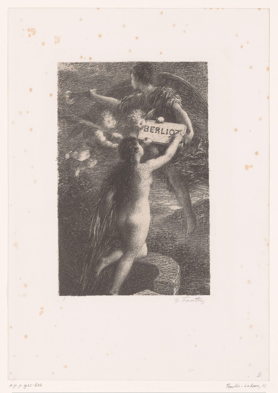 Titelprent voor: Hector Berlioz, sa vie et ses oeuvres Leven en werken van Hector Berlioz door Ignace Henri Jean Fantin Latour