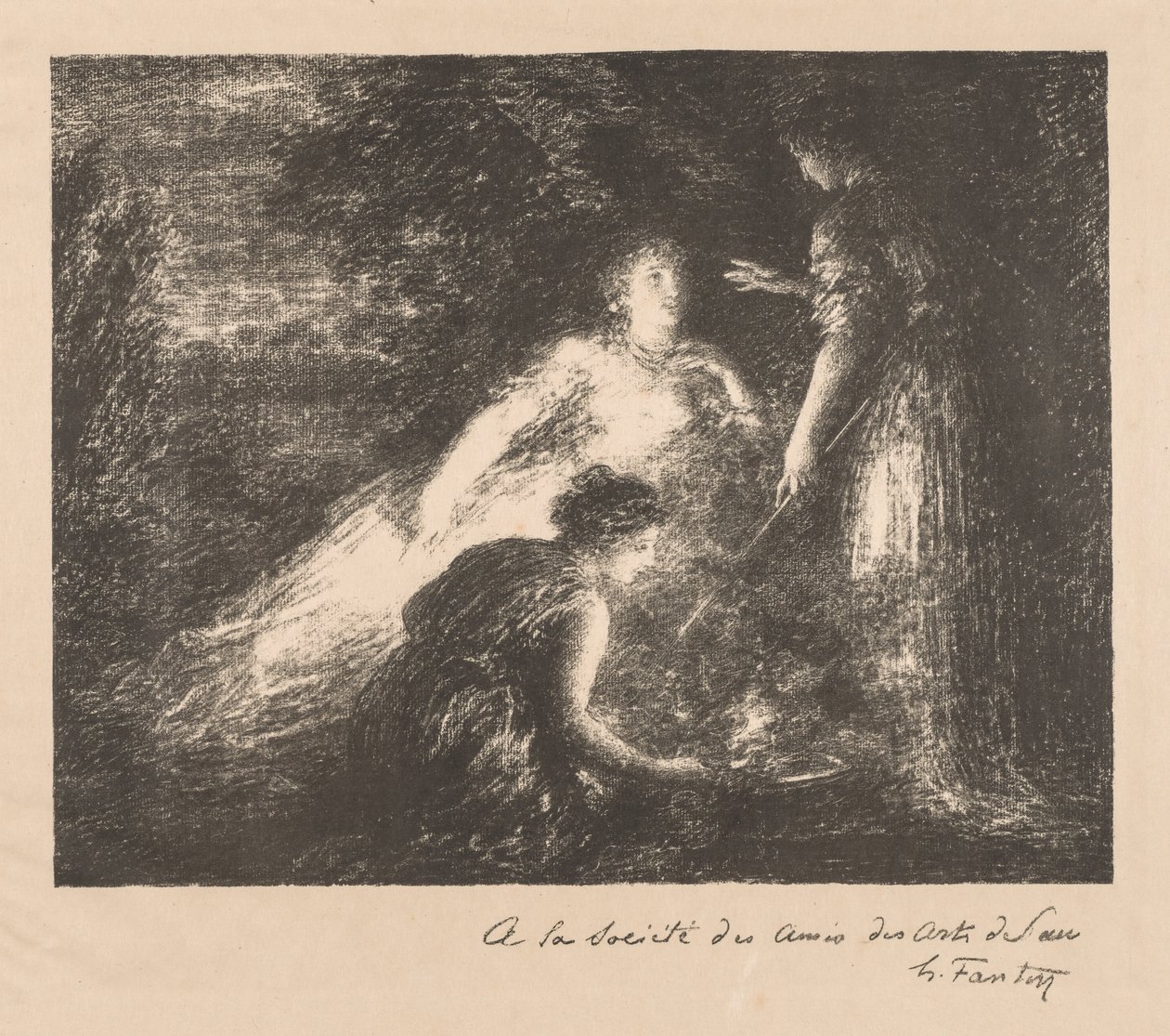 Hekserij door Ignace Henri Jean Fantin Latour