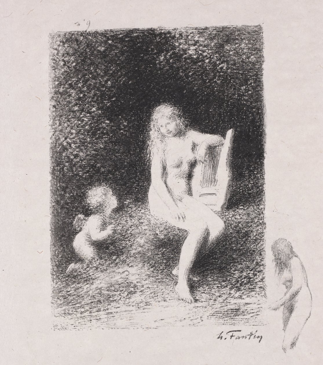XXI door Ignace Henri Jean Fantin Latour