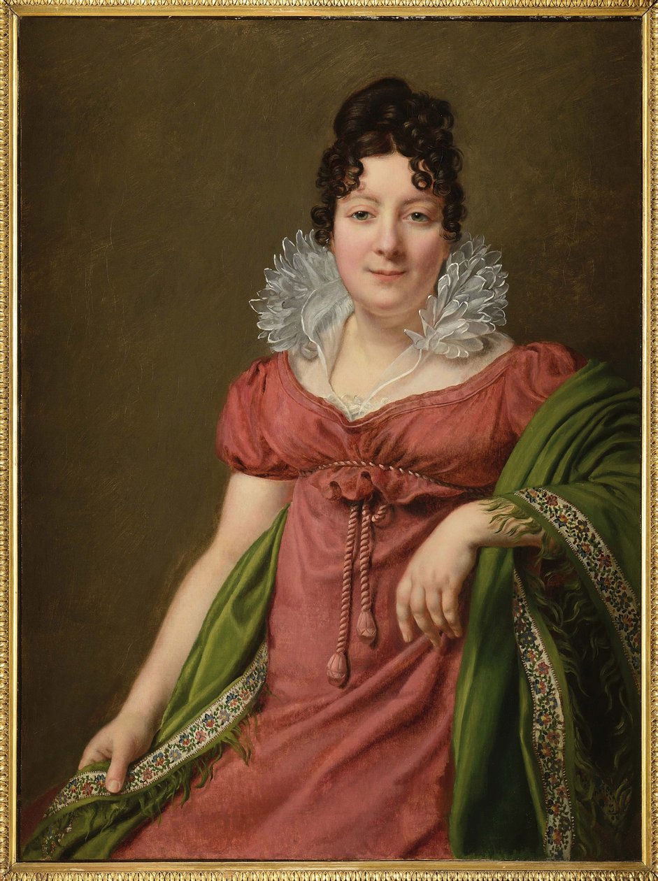 Portret van Marie-Therese Bourgoin (1781-1833), minnares van keizer Alexander I door Henri Francois Riesener
