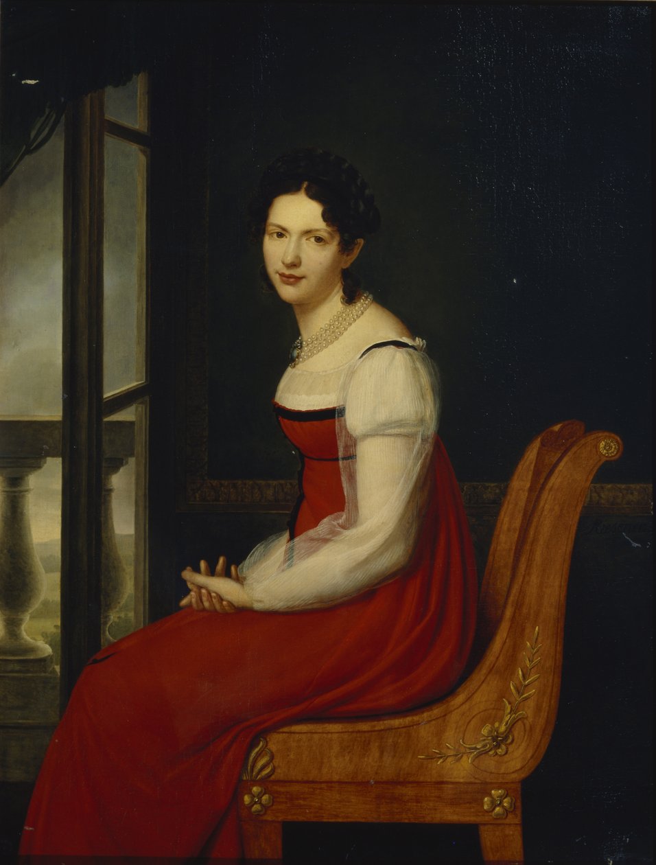 Portret van Prinses Varvara Sergeyevna Dolgorukova, ca. 1820 door Henri Françoiss Riesener