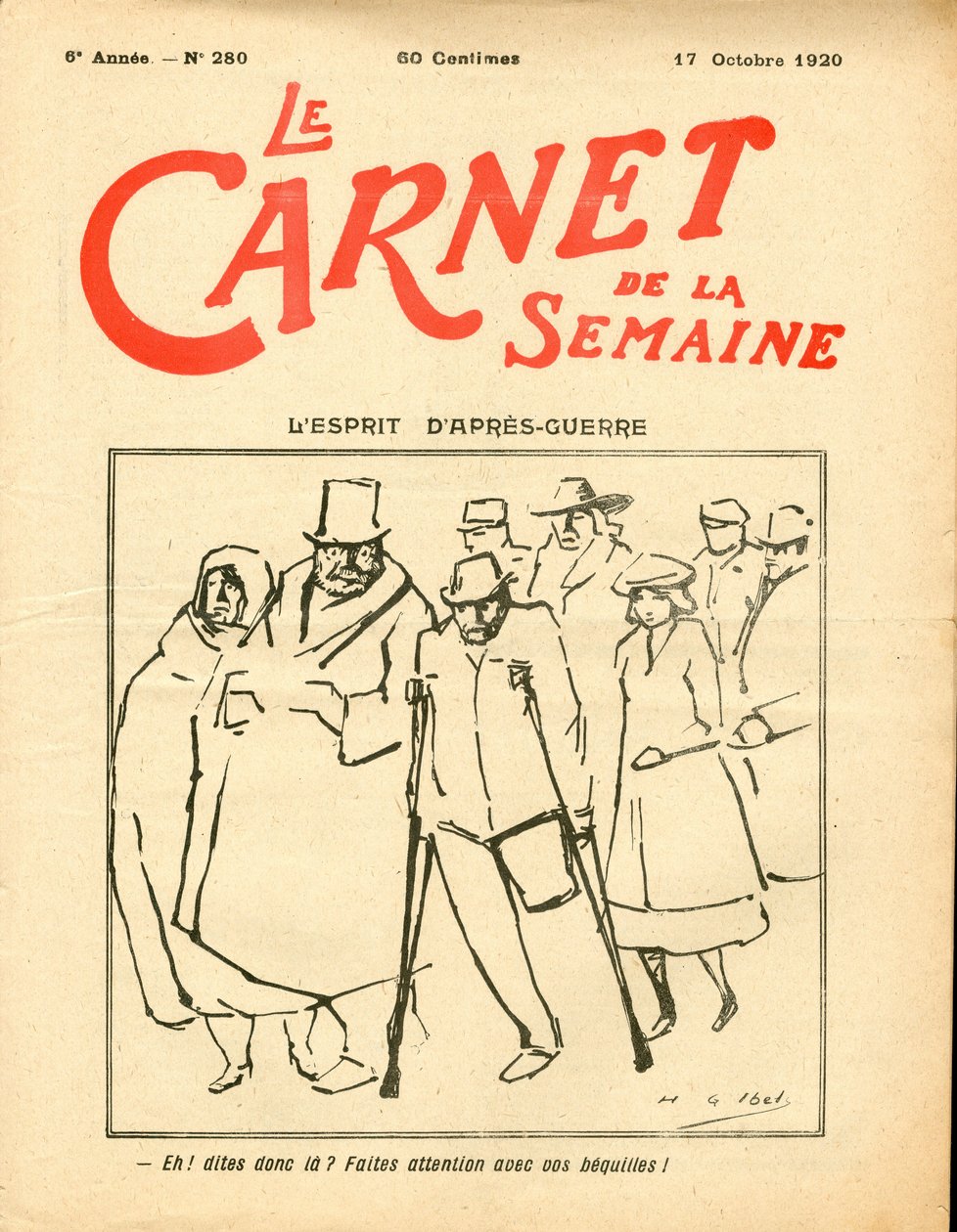 Omslag van Le Carnet de la semaine, Satirisch in kleuren door Henri Gabriel Ibels