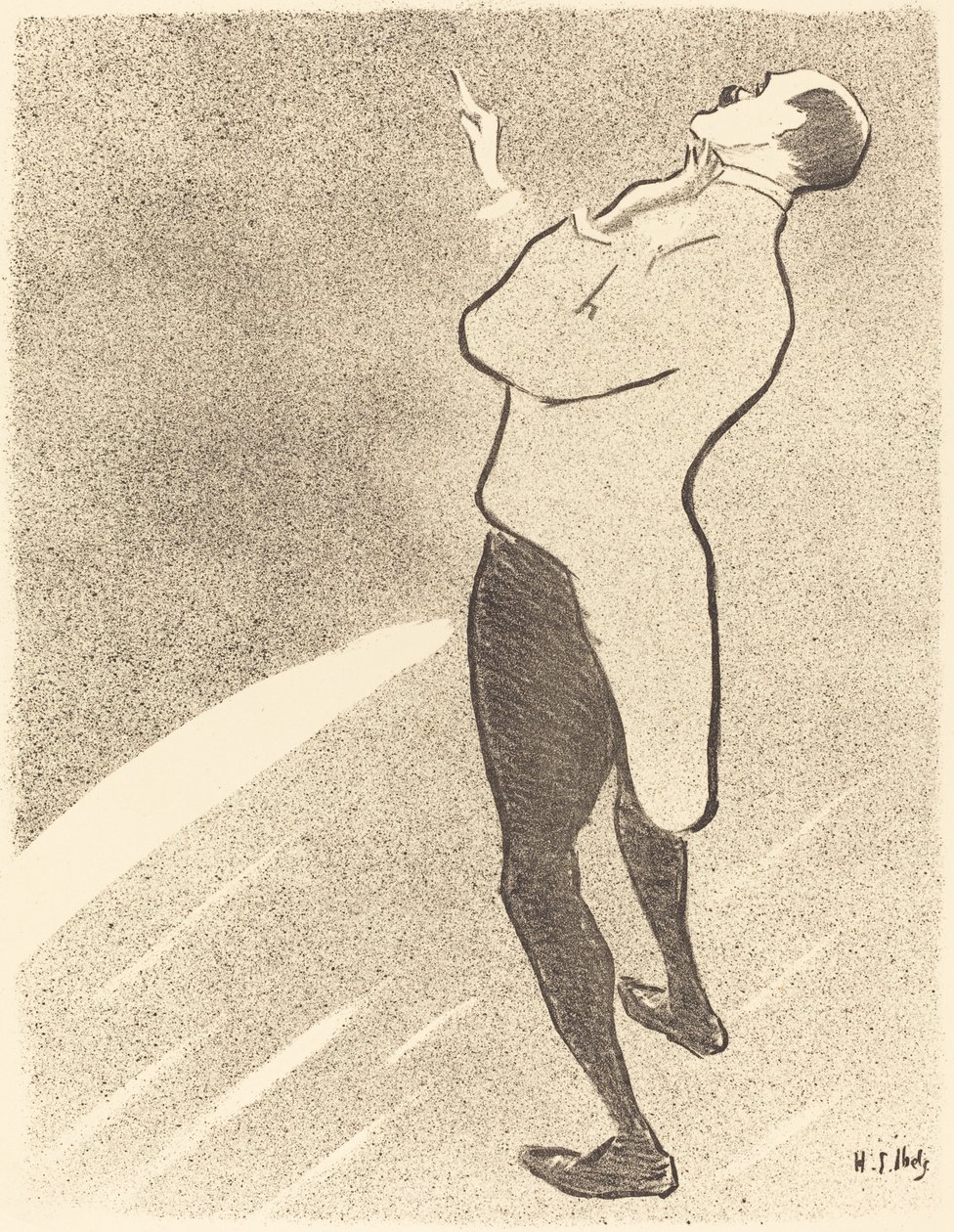 Zanger door Henri Gabriel Ibels