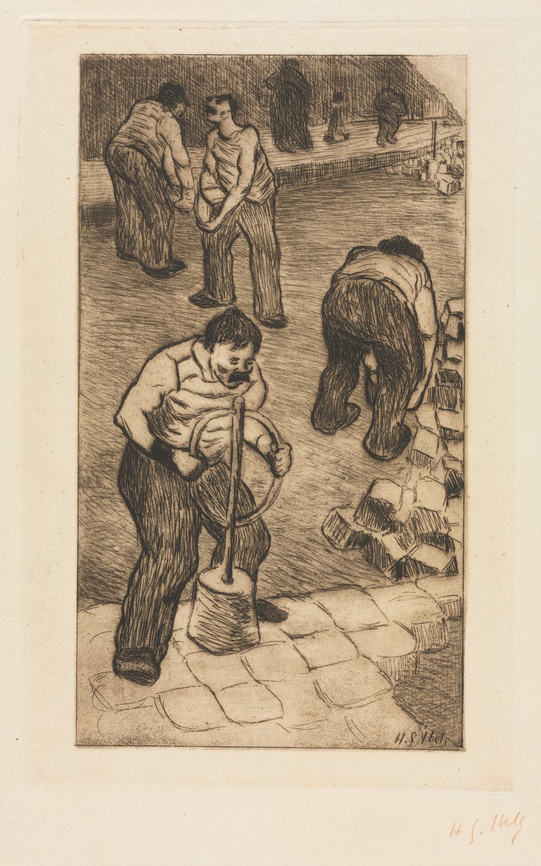 De straatplaveiers door Henri Gabriel Ibels