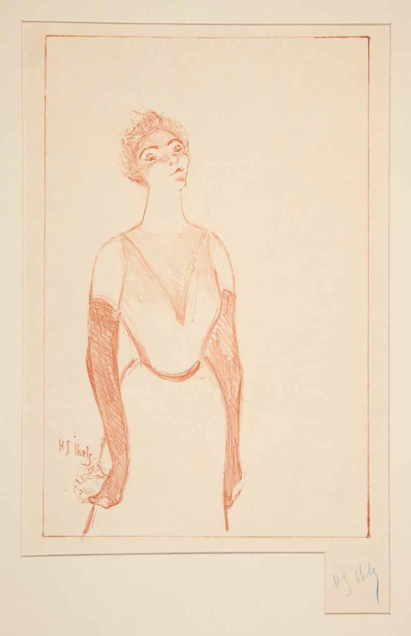 Yvette Guilbert door Henri Gabriel Ibels