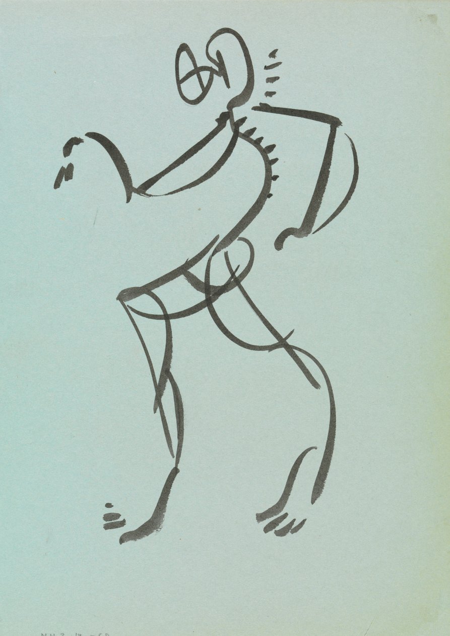 Dansende Figuur door Henri Gaudier Brzeska