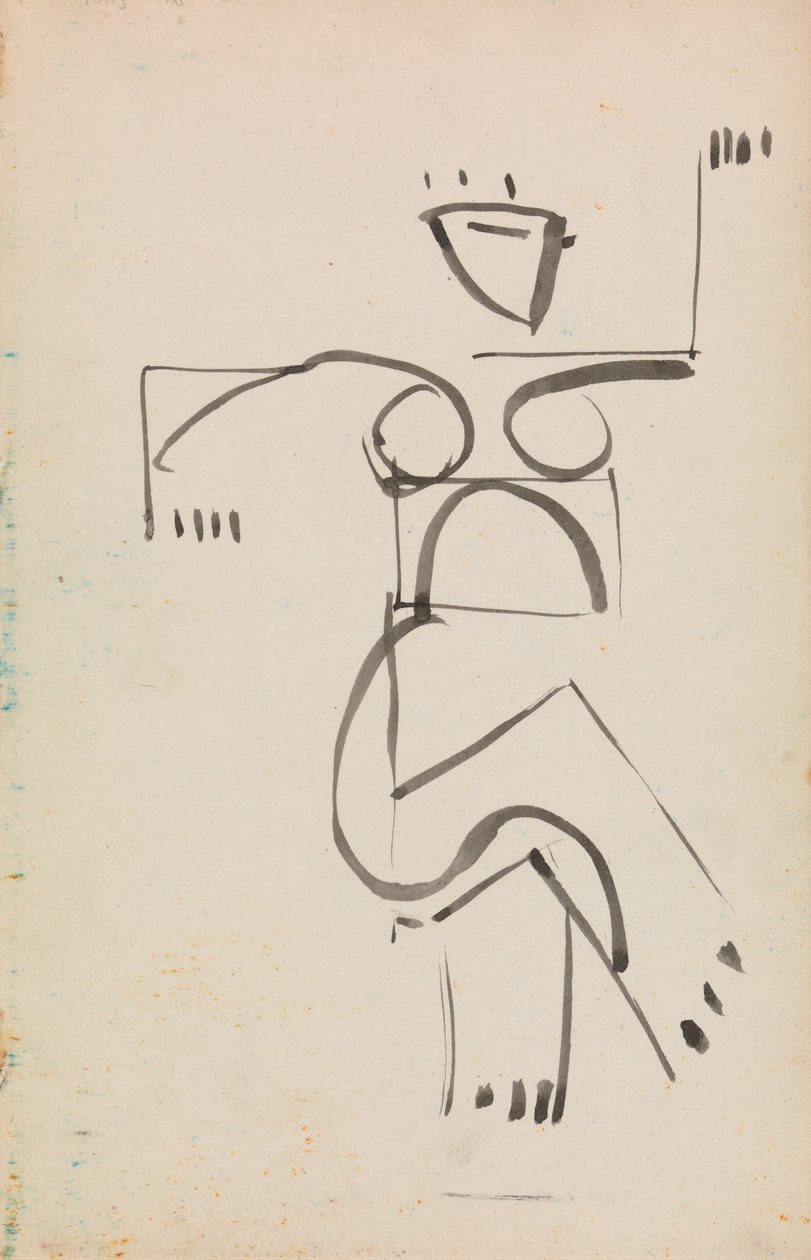 Dansende Figuur door Henri Gaudier Brzeska