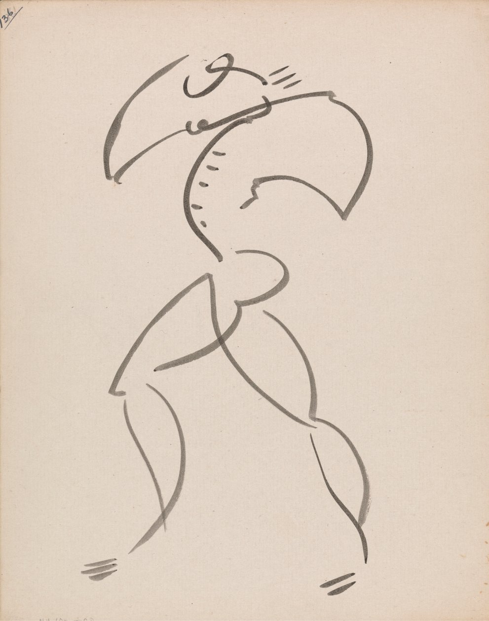 Dansende figuur door Henri Gaudier-Brzeska
