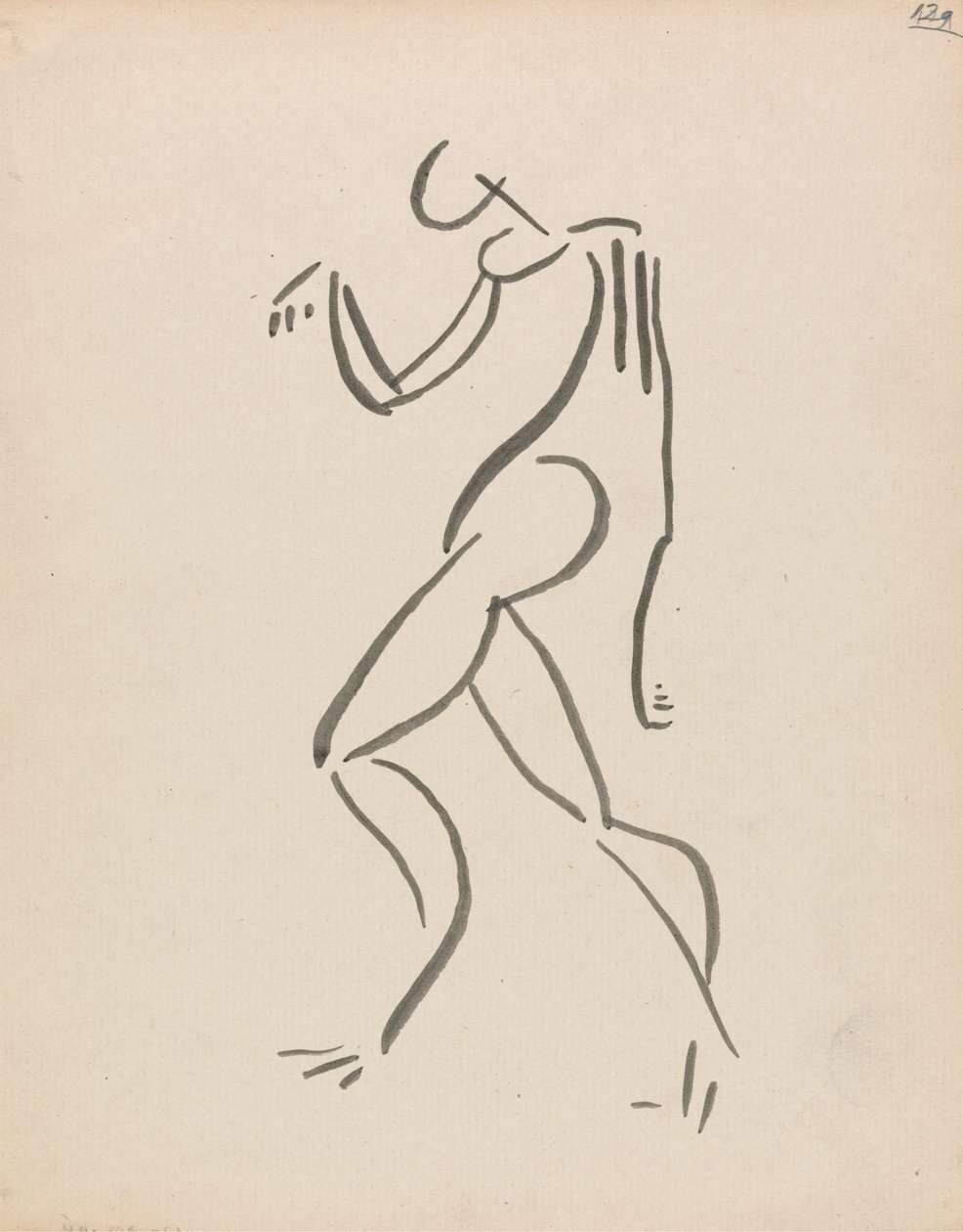Dansende figuur door Henri Gaudier Brzeska