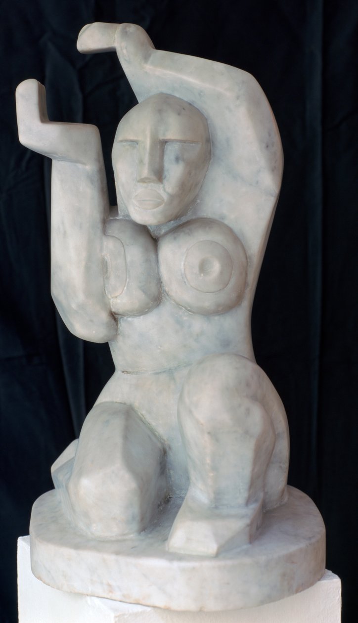 Zittende Vrouw, ca. 1911-1915 door Henri Gaudier Brzeska
