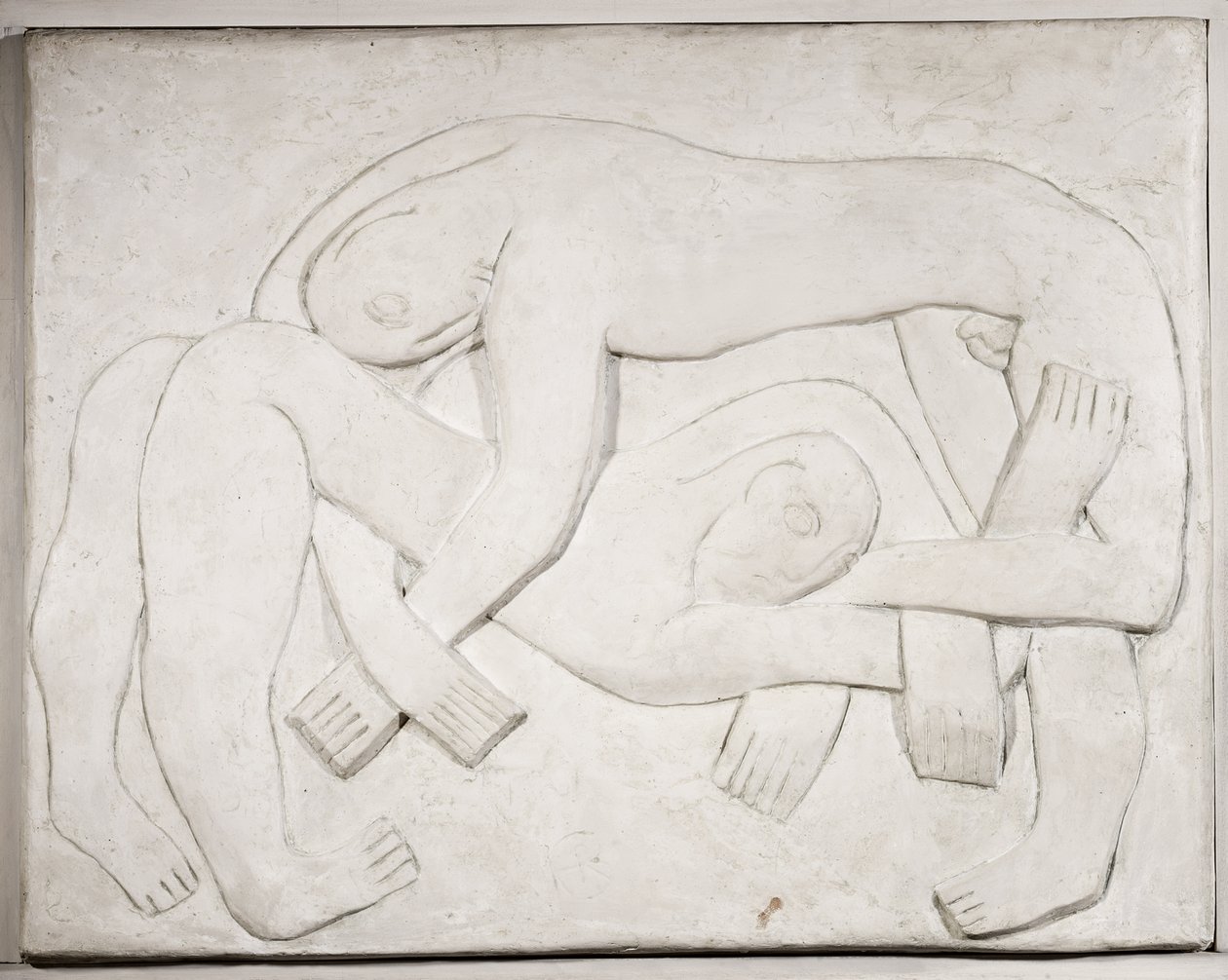 Worstelaars, 1914 ; 1965 door Henri Gaudier-Brzeska