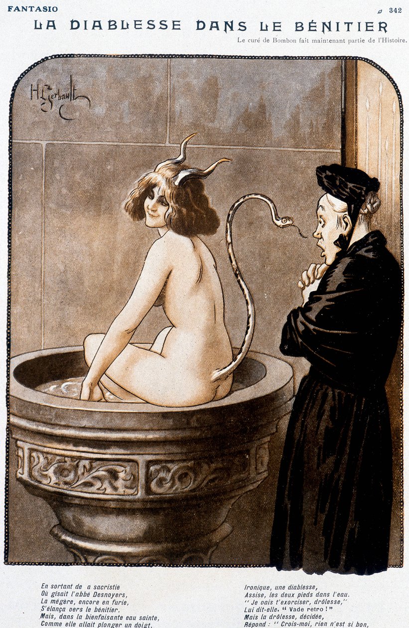 De Duivel in het wijwatervat door Henri Gerbault