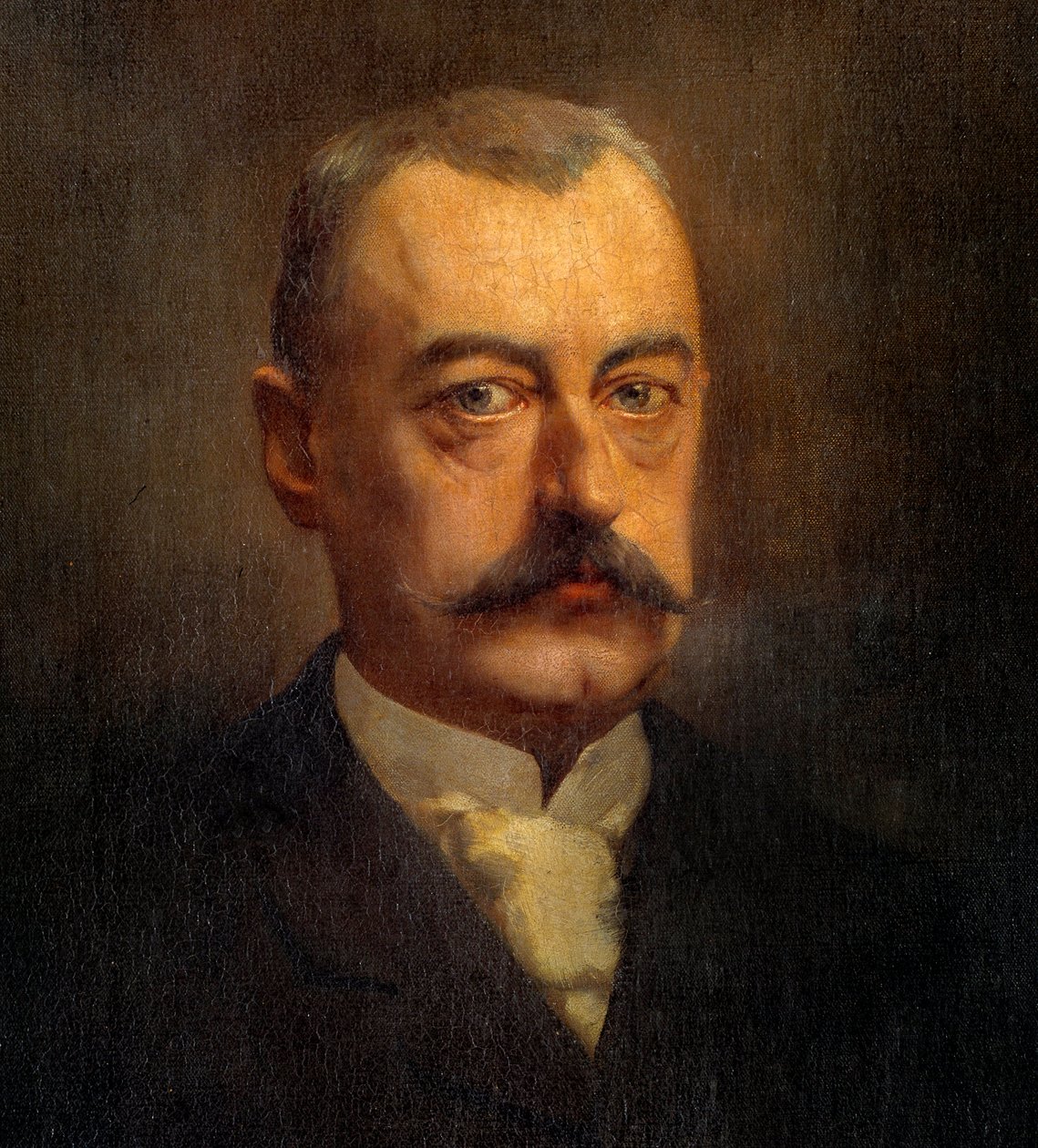 Detail van het portret van Pierre Waldeck Rousseau (Waldeck-Rousseau) (1846-1904) politicus door Henri Gervex