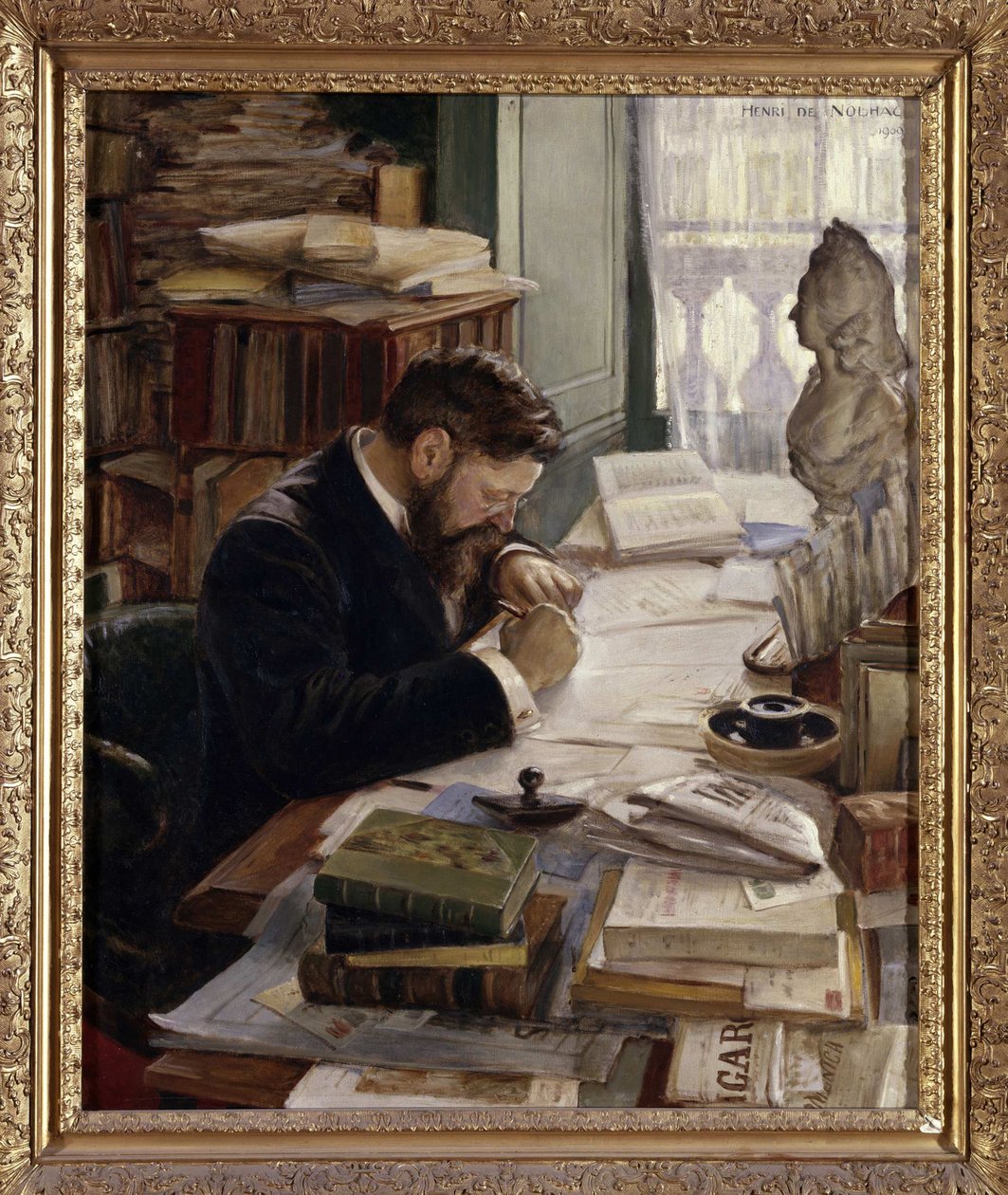 Portret van Pierre de Nolhac 1859-1936, 1909. door Henri Girault De Nolhac