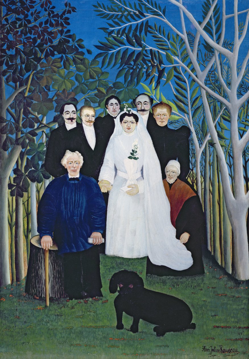 Het Huwelijksfeest, c.1905 door Henri J.F. Rousseau