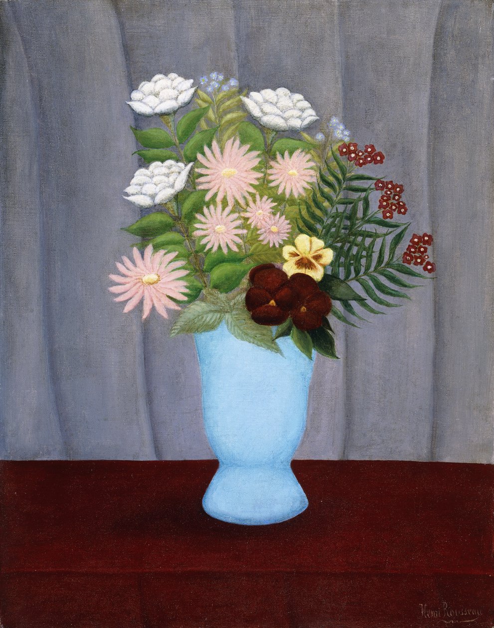 Tuinbloemen door Henri J.F. Rousseau
