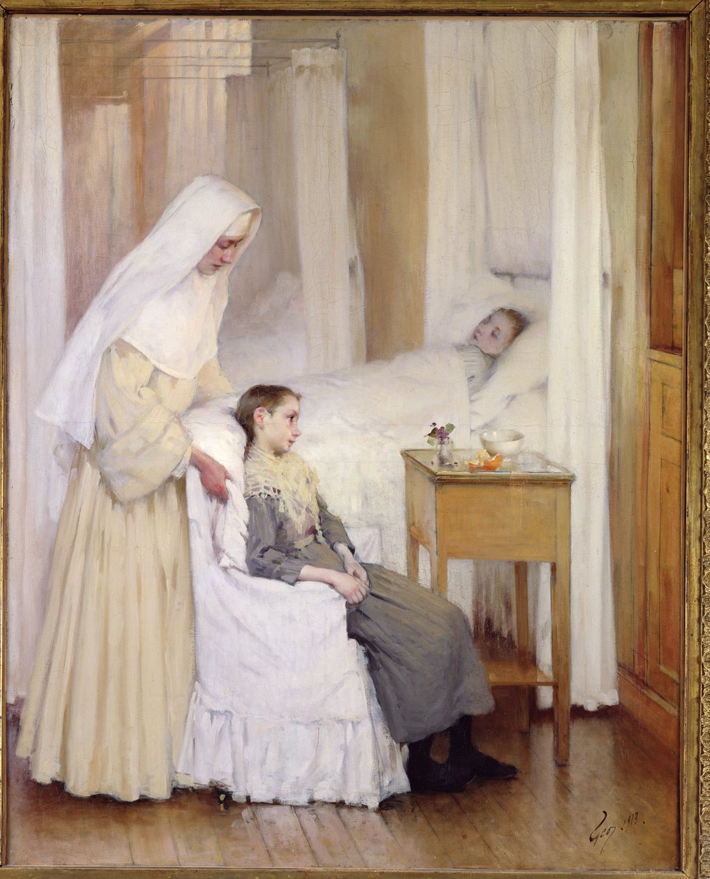 In het Notre-Dame du Perpetuel Bon Secours Ziekenhuis, 1903 door Henri Jules Jean Geoffroy