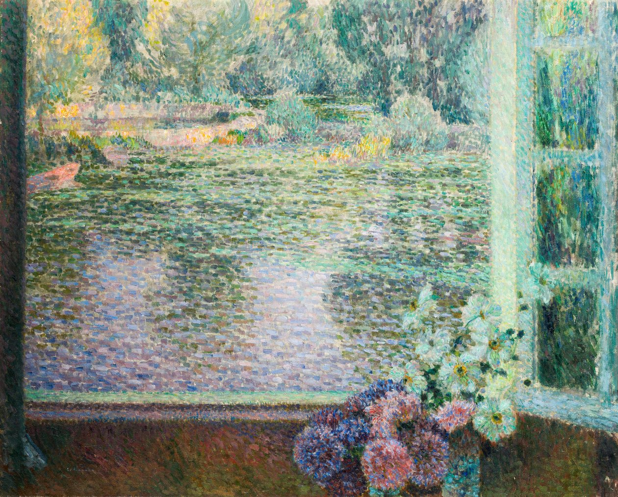 Raam aan de Rivier door Henri Le Sidaner