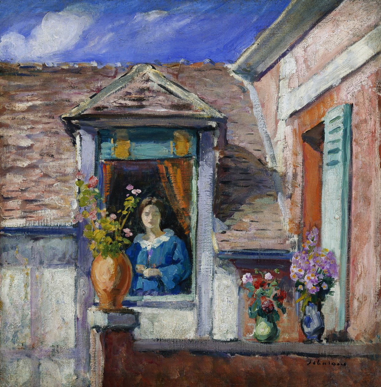 Vrouw bij het Raam door Henri Lebasque