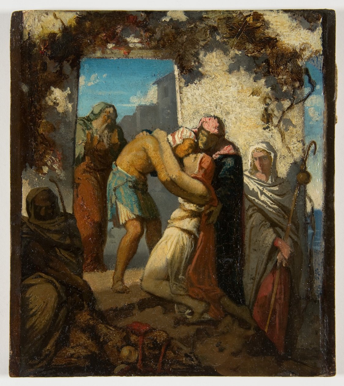 Een scène uit het verhaal van Tobit door Henri Lehmann