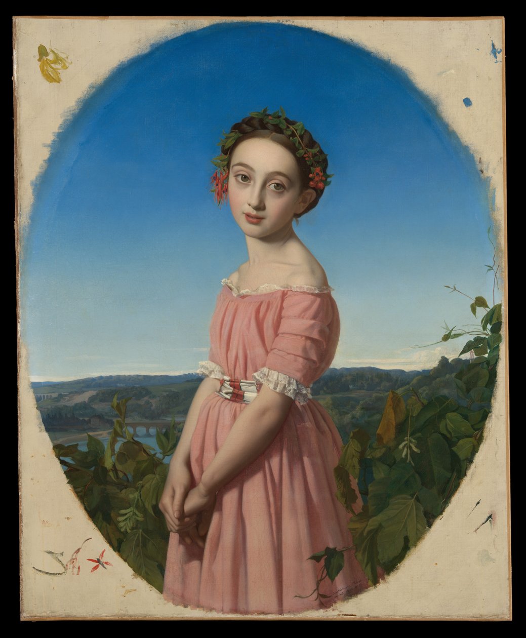Faustine Léo (1832-1865) door Henri Lehmann