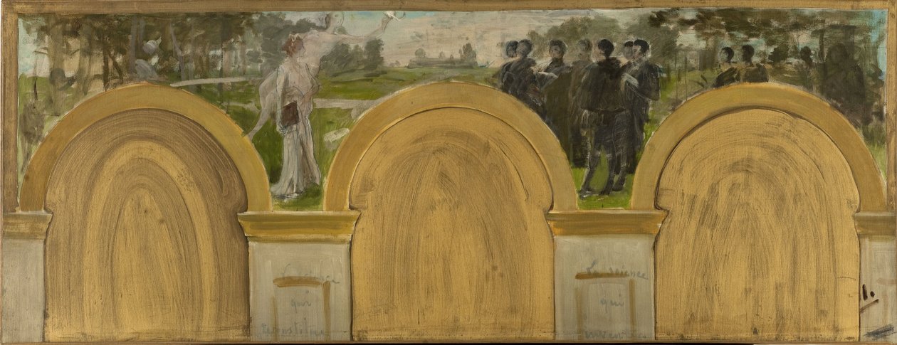 Schets voor de Salon des Sciences in het stadhuis van Parijs: L