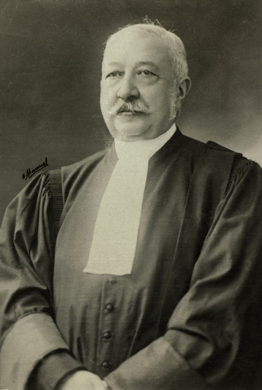 Portret van Albert Salle (foto) door Henri Manuel
