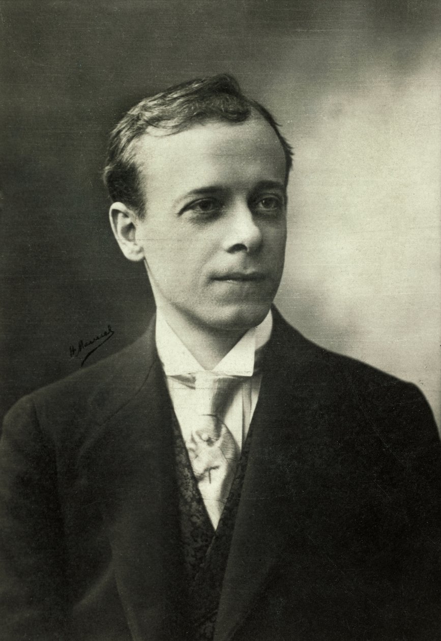 Portret van Clement Vautel (foto) door Henri Manuel
