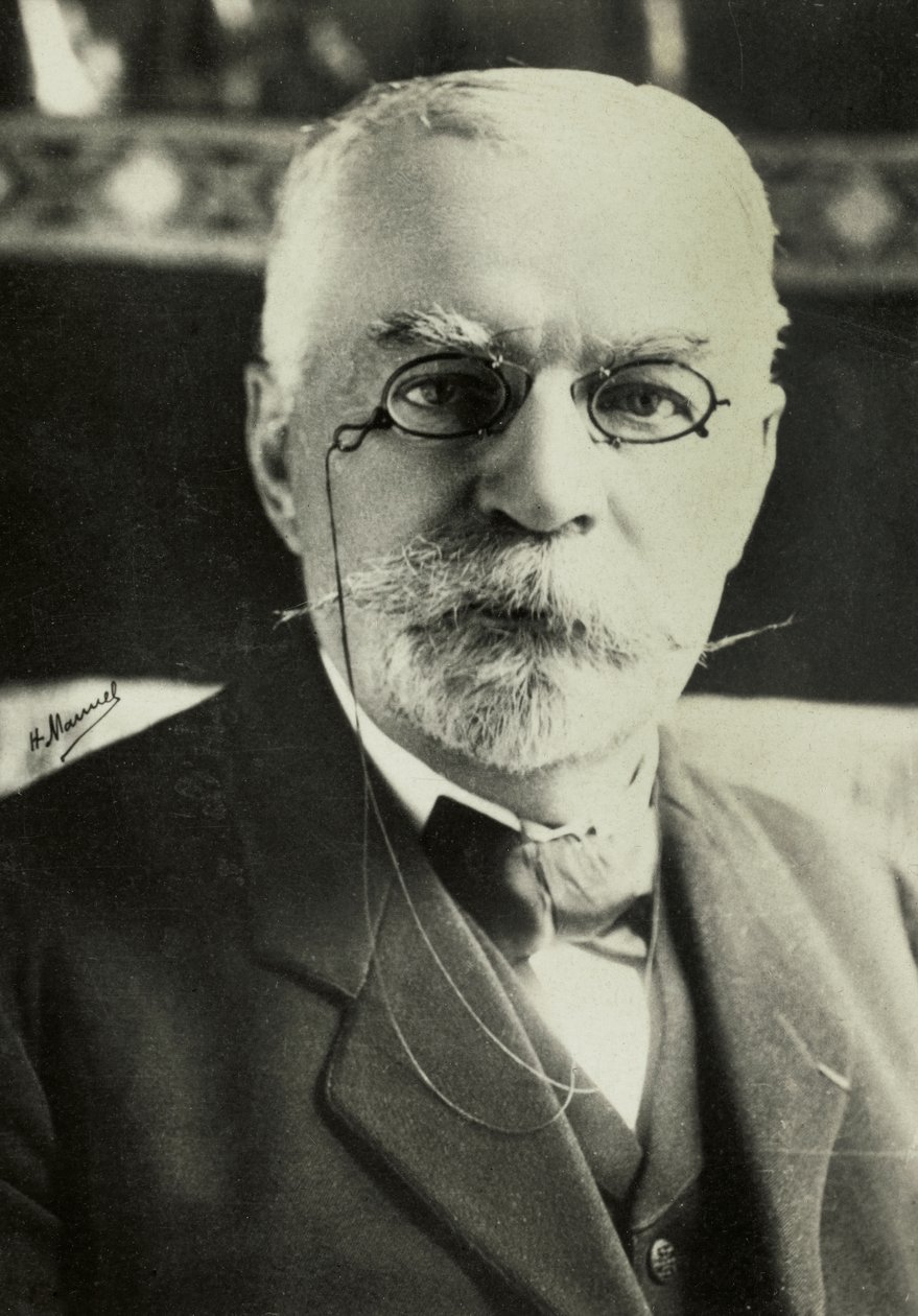 Portret van Edouard Quenu (foto) door Henri Manuel