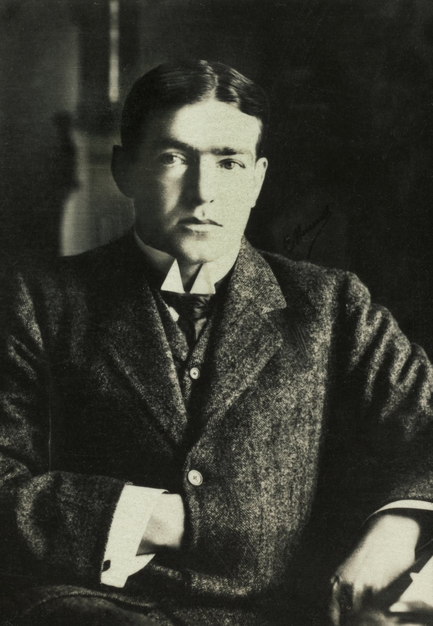 Portret van Ernest Shakleton, ca 1905 (foto) door Henri Manuel