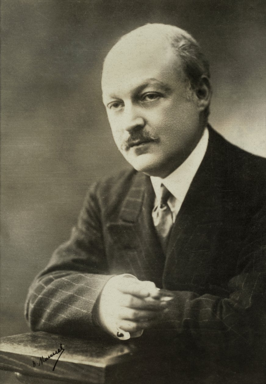 Portret van Fernand Vanderem (foto) door Henri Manuel