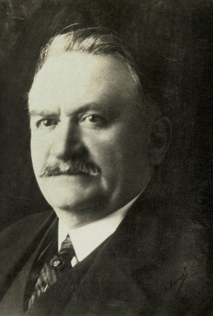Portret van Gaston Doumergue (foto) door Henri Manuel