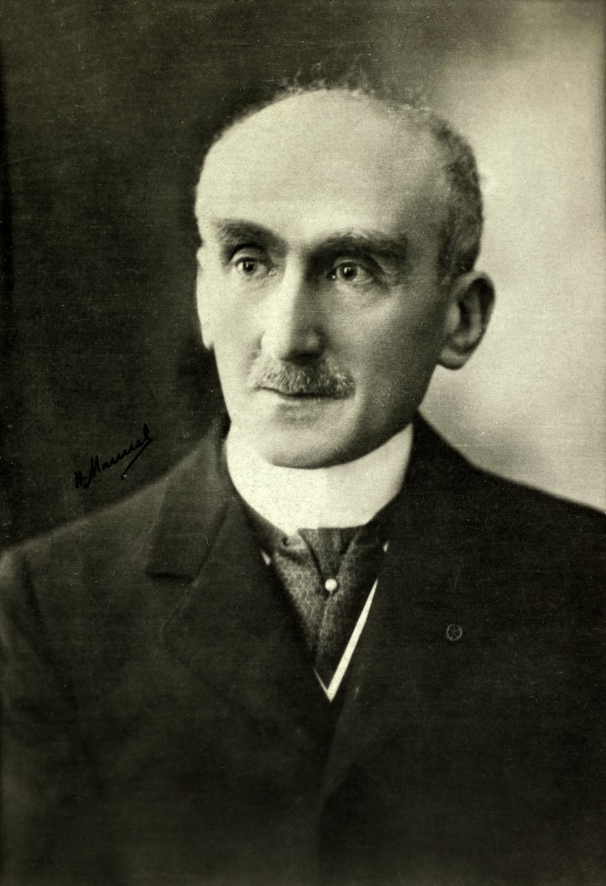 Portret van Henri Bergson (foto) door Henri Manuel
