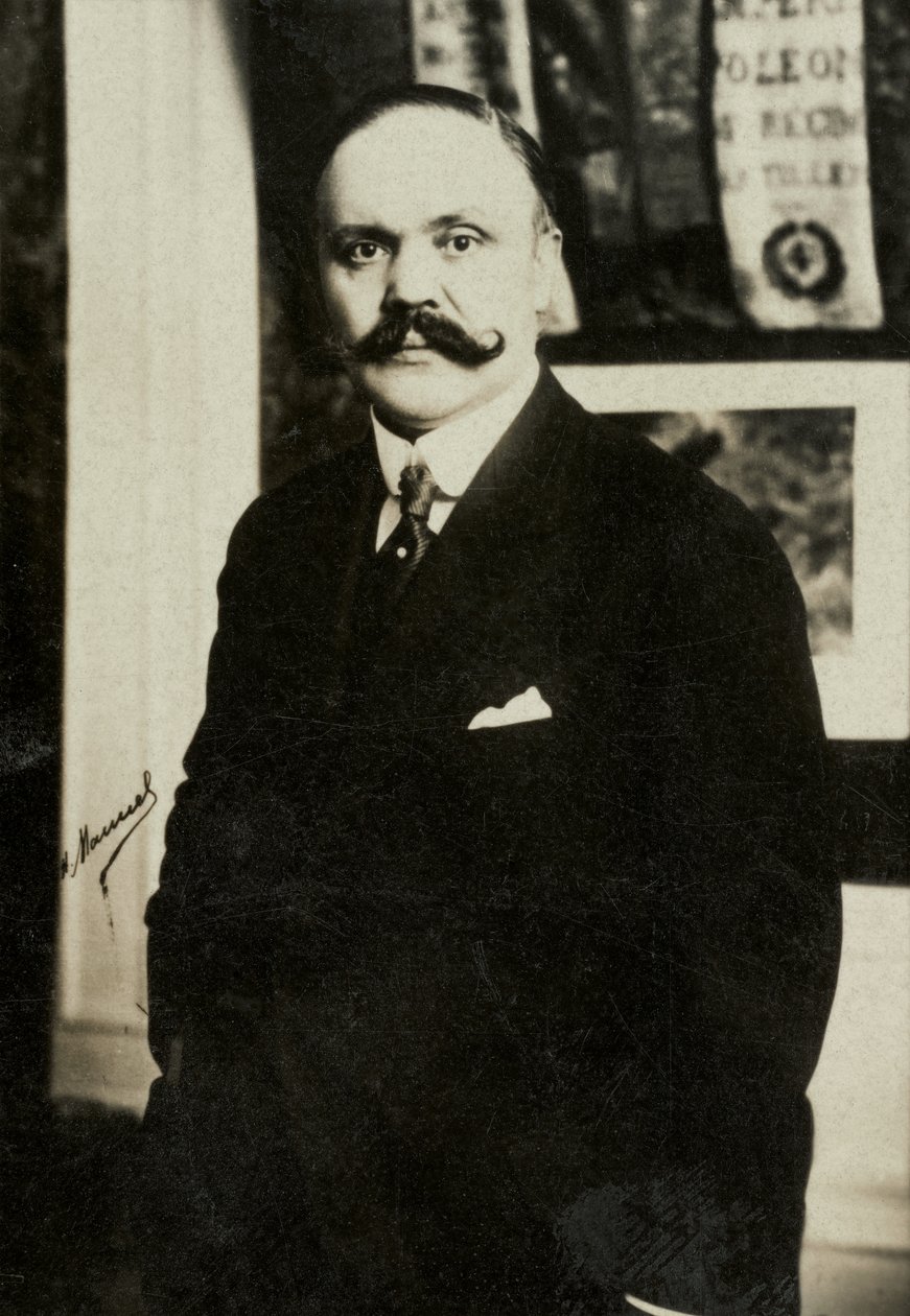 Portret van Louis Loucheur (foto) door Henri Manuel