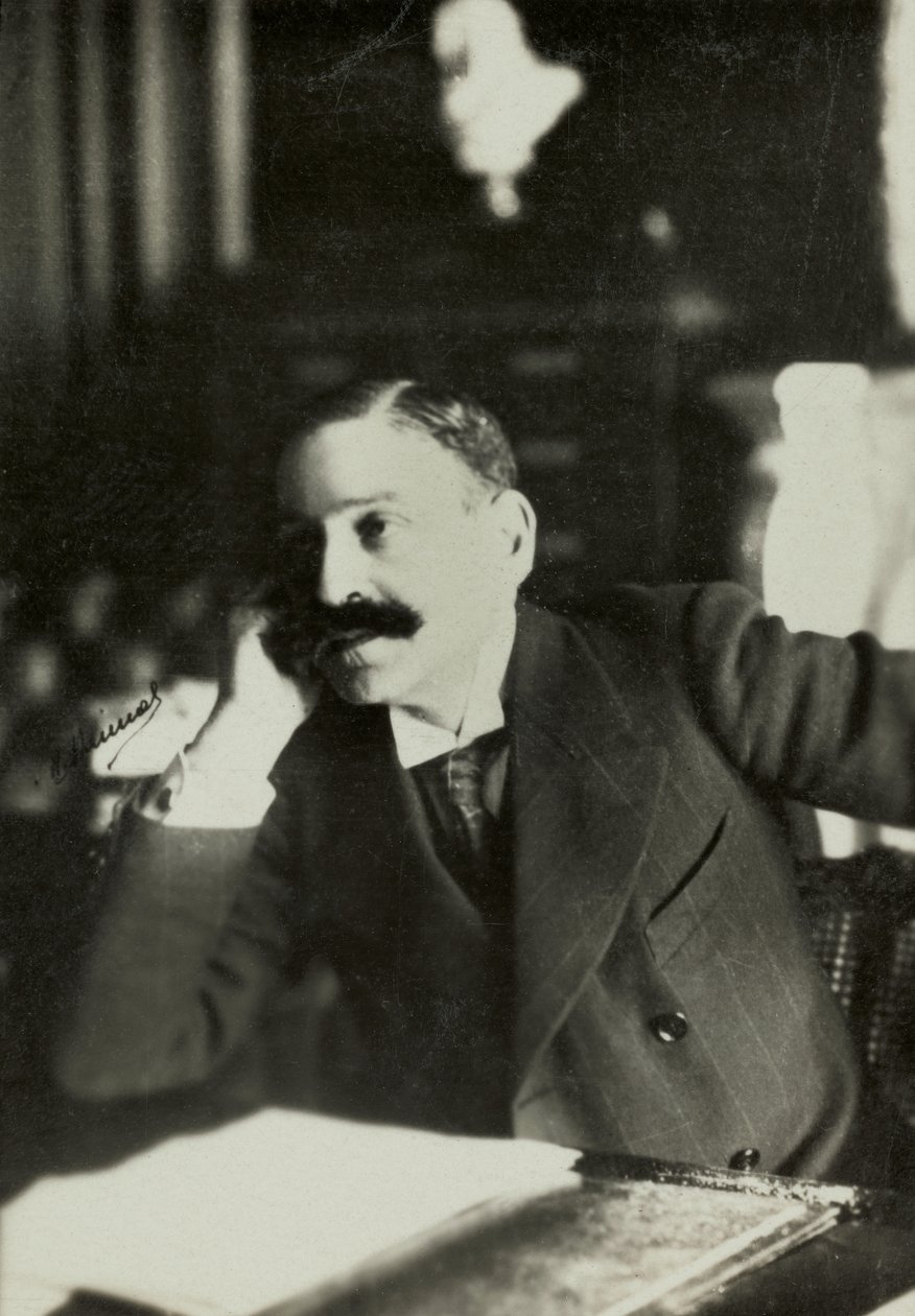 Portret van Louis Lucien Klotz (foto) door Henri Manuel
