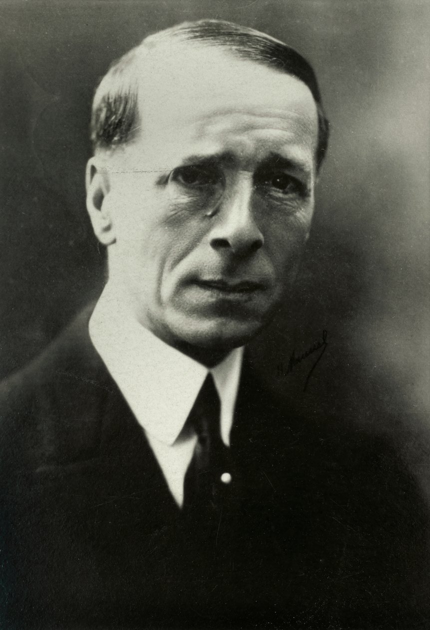 Portret van Marcel Boulenger (foto) door Henri Manuel