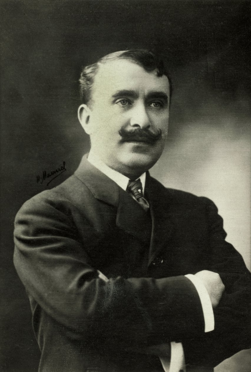 Portret van Miguel Zamacois (foto) door Henri Manuel