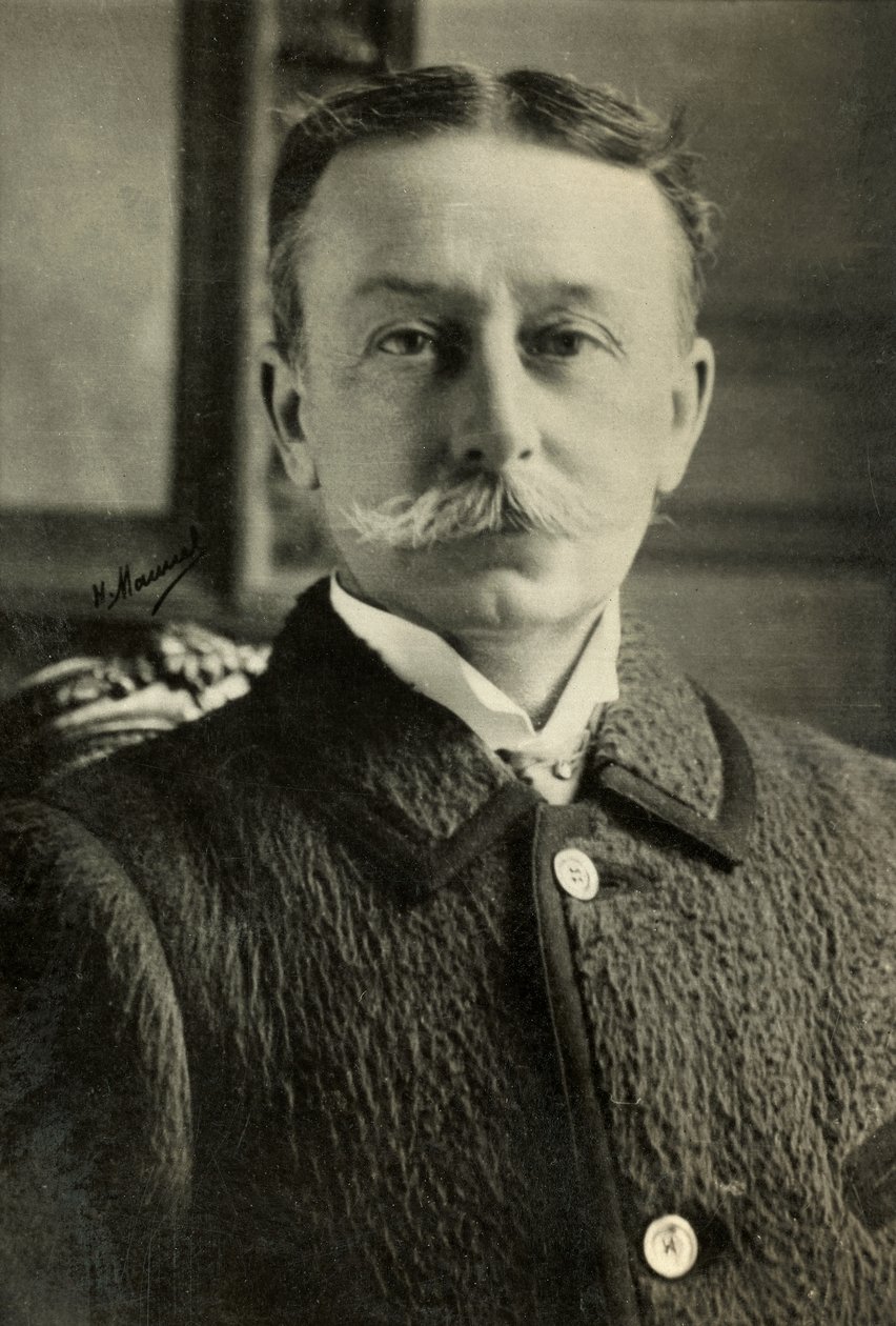 Portret van Rene Bazin (foto) door Henri Manuel
