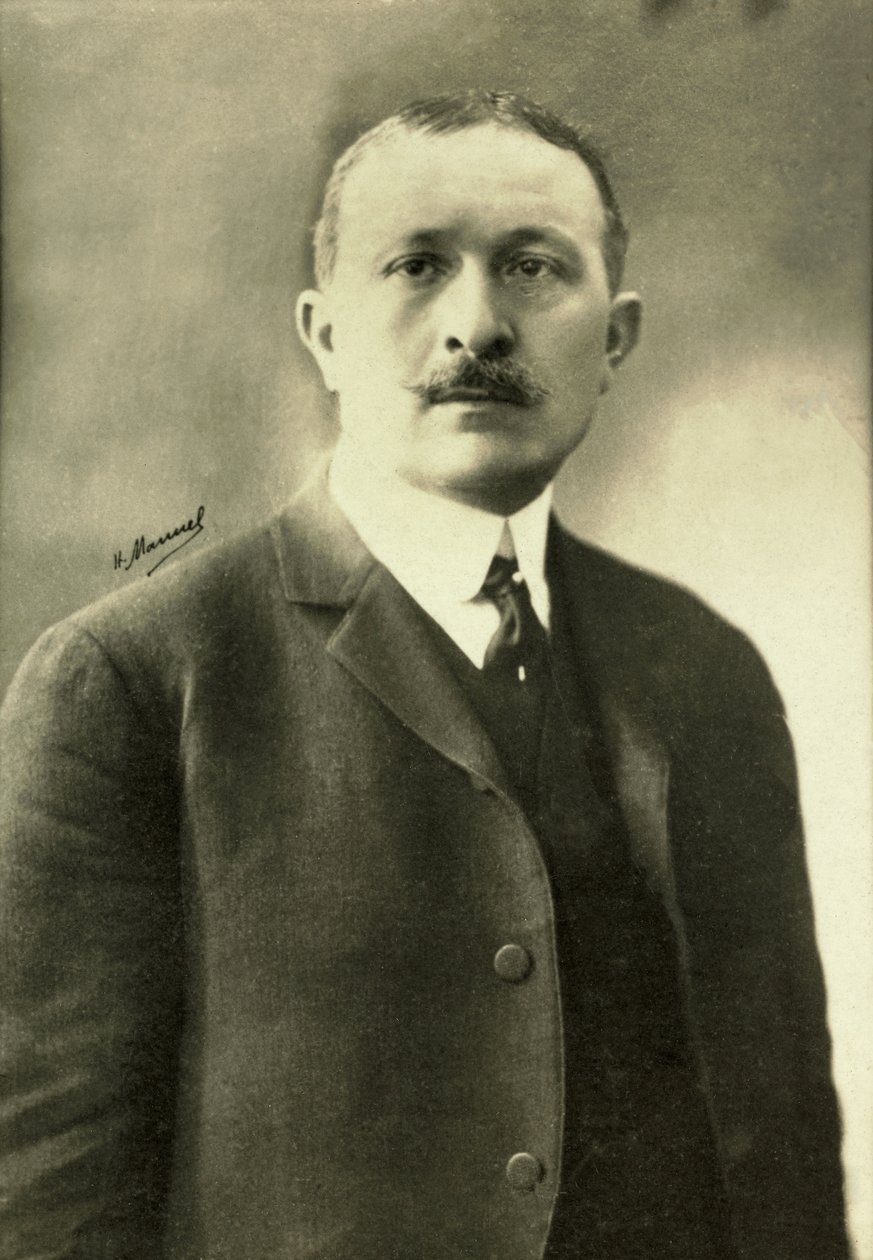 Portret van Rene Viviani (foto) door Henri Manuel