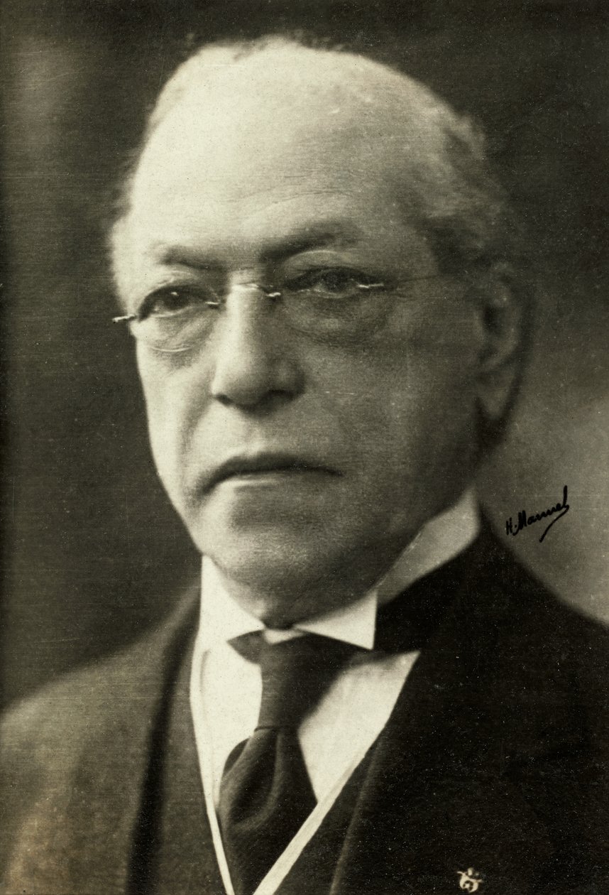 Portret van Samuel Gompers (foto) door Henri Manuel