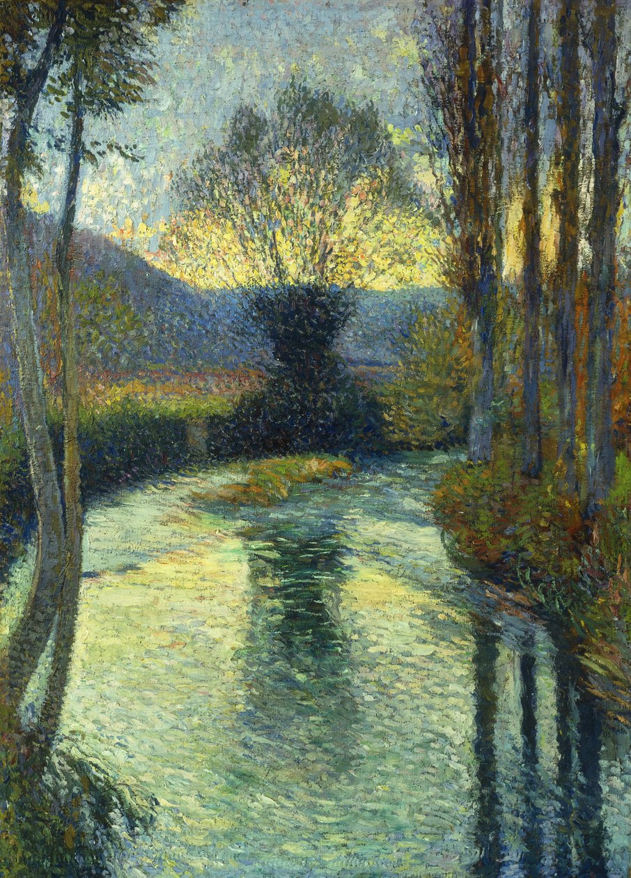 Oevers van de rivier door Henri Martin