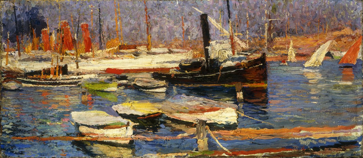De haven van Marseille, 1904-1918 door Henri Martin