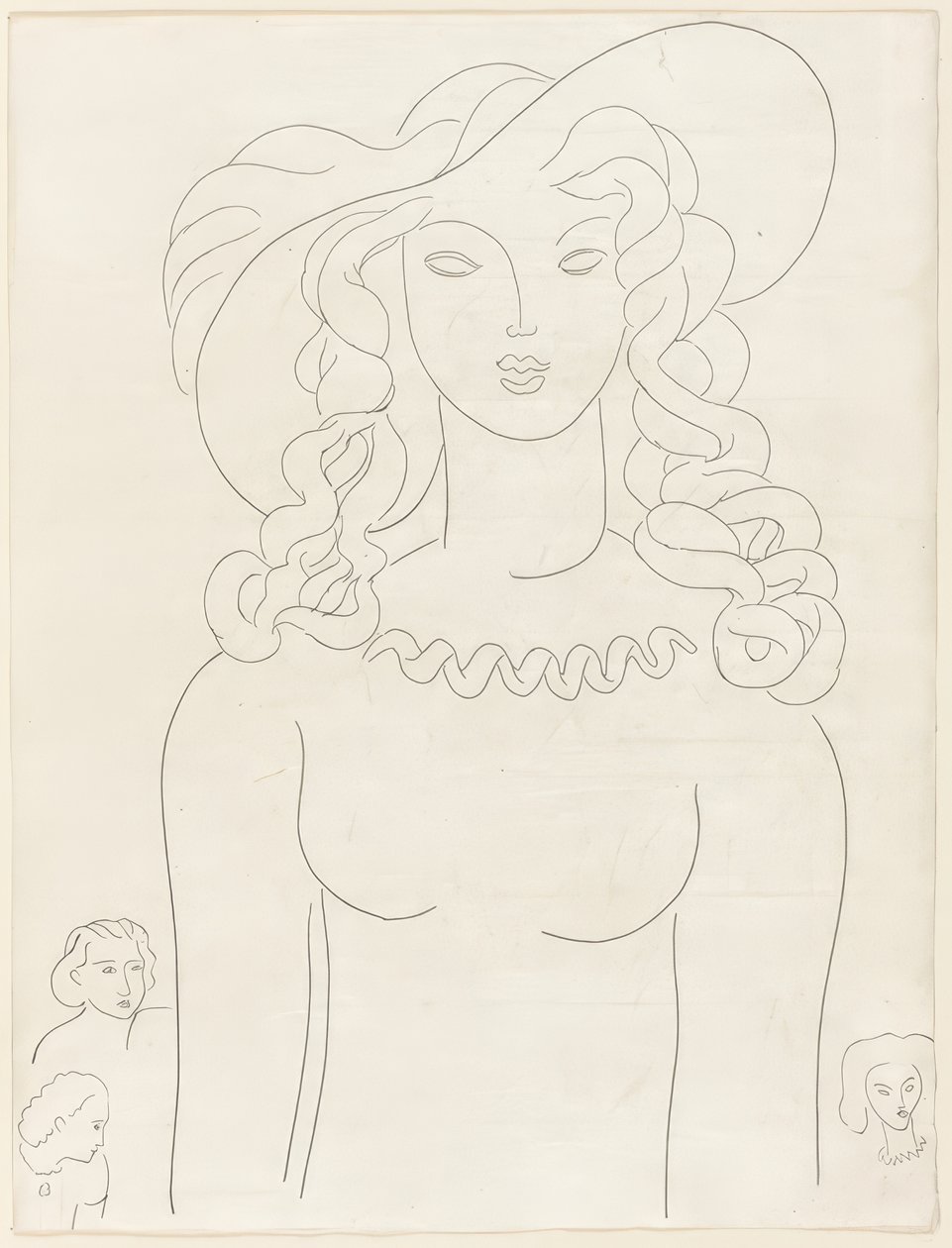 Verschijning, plaat drie uit Poesies de Mallarmé door Henri Matisse