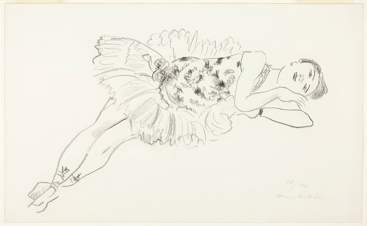 Danser Reclining, uit Ten Dancers door Henri Matisse