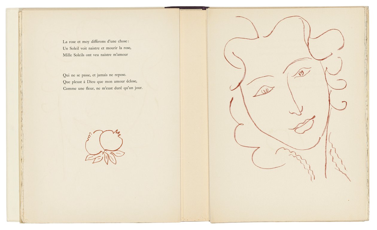 Een selectie uit de Amours van Ronsard door Henri Matisse