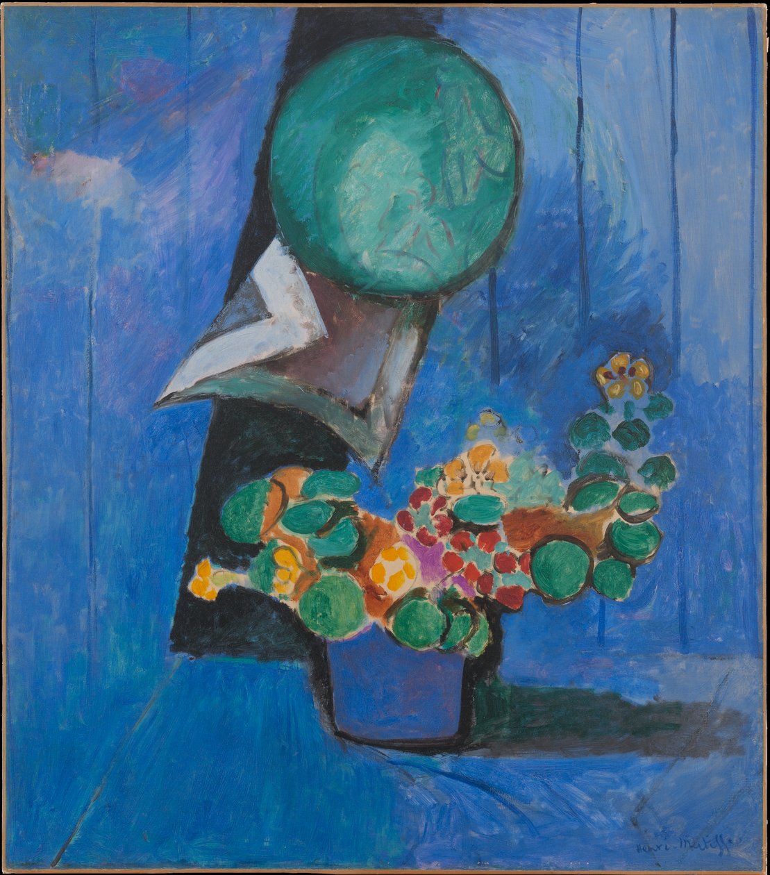 Bloemen en porselein (de Oost-Indische kers) door Henri Matisse