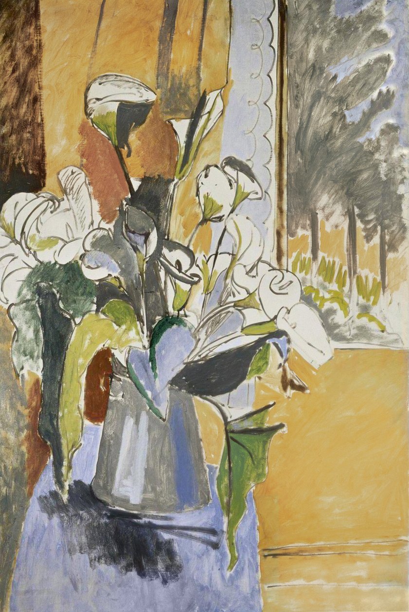 Bloemen op de vensterbank door Henri Matisse