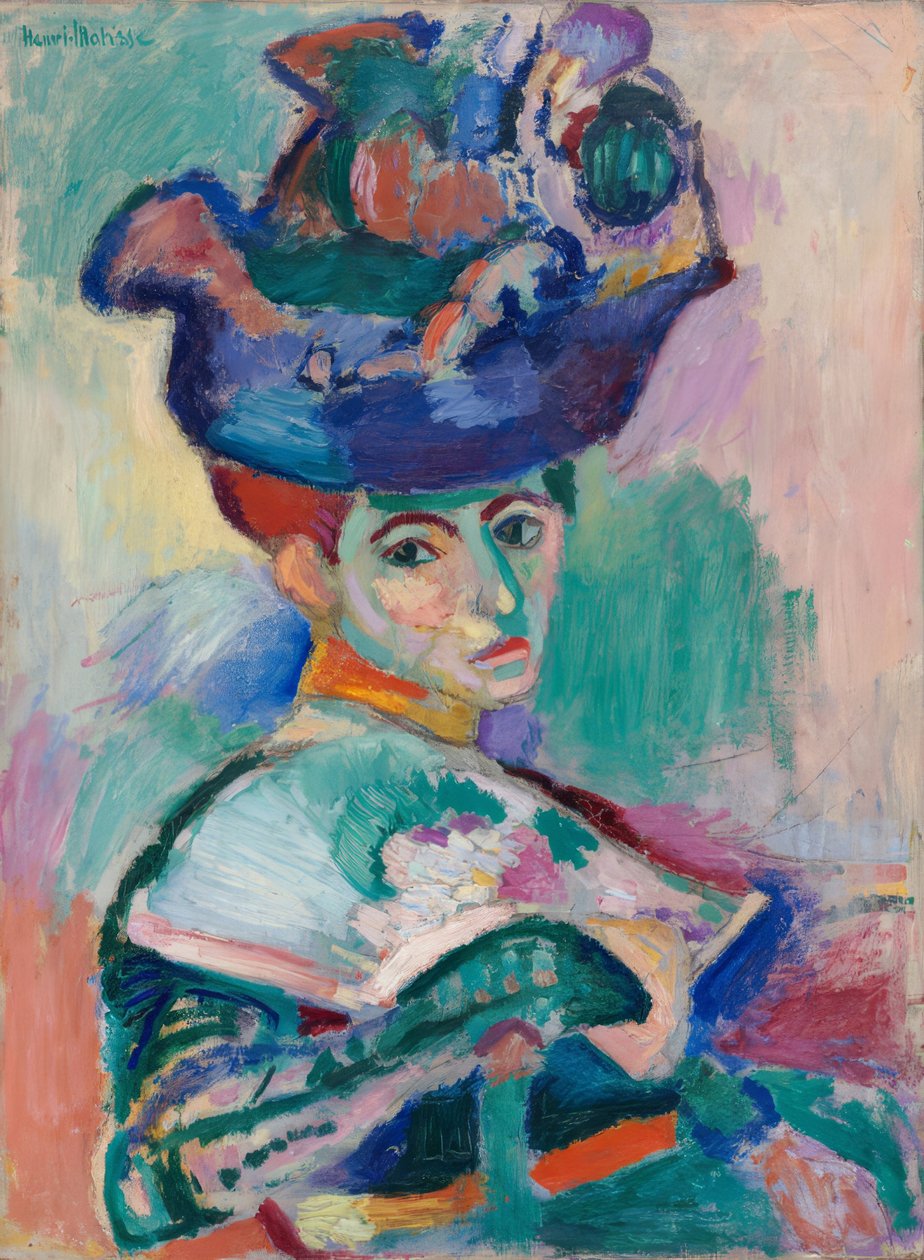 Vrouw met hoed door Henri Matisse