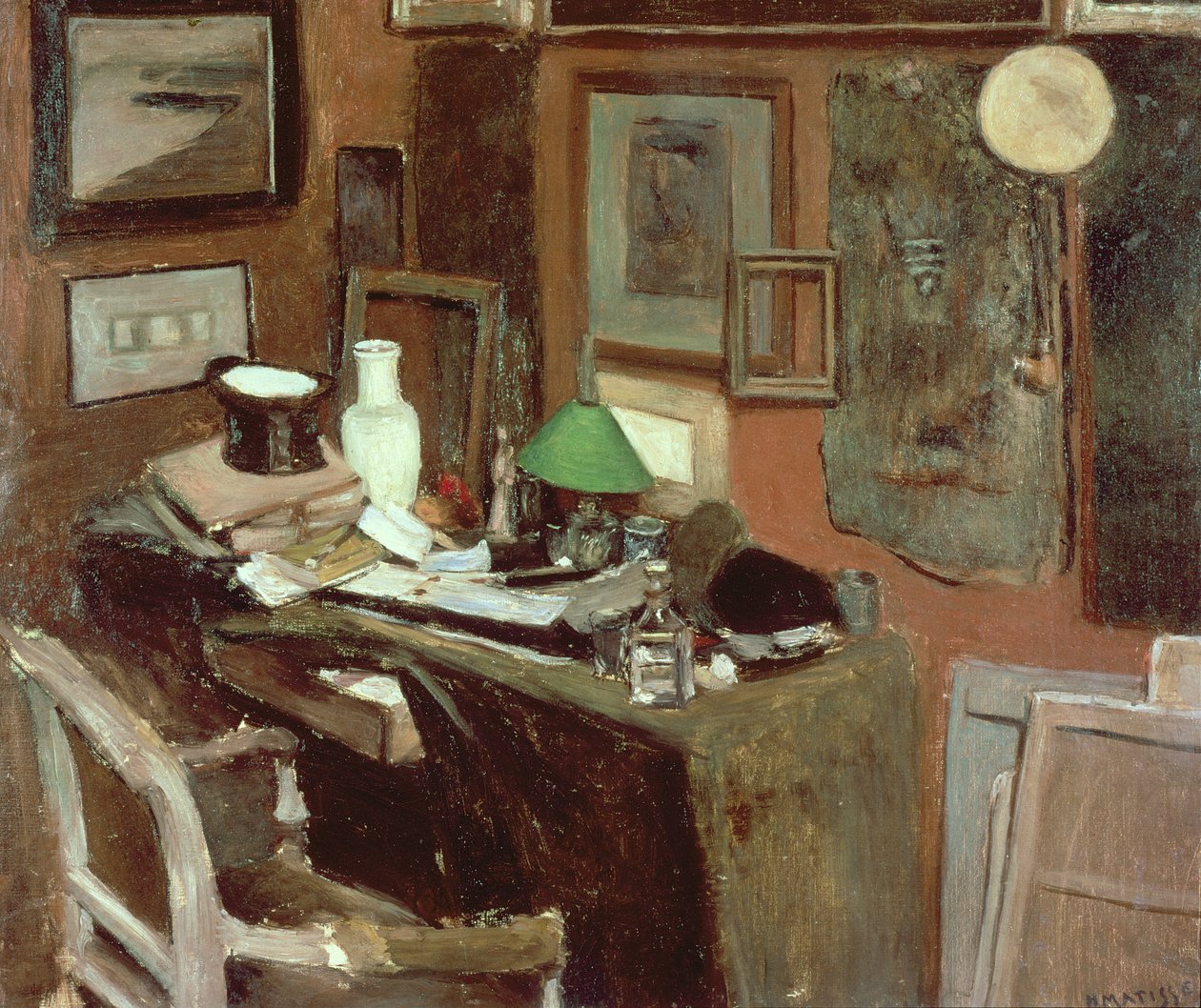 Interieur met hoge hoed door Henri Matisse